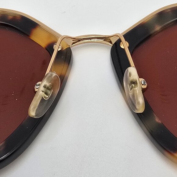 Prada SPR 53S 7S0-6N0 Catwalk Medium Havana Frame Brown Lens Sunglasses Italy - Picture 8 of 14